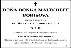 Donka Maltcheff Borisova